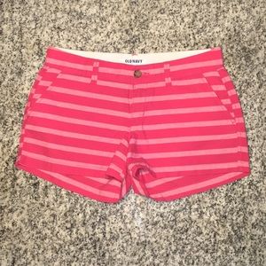 Old Navy - striped pink shorts